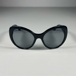 Prada Milano SPR26Q Oversized Cat Eye Black Sunglasses